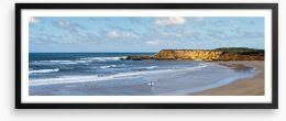 Torquay beach panorama Framed Art Print 38031853