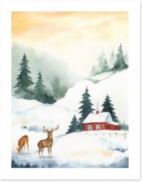 Winter Art Print 381380987