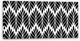 Black and White Stretched Canvas 381755689