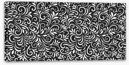 Black and White Stretched Canvas 382240389