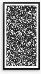 Swirls and curls Framed Art Print 383378750
