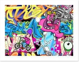 Graffiti days Art Print 38479152