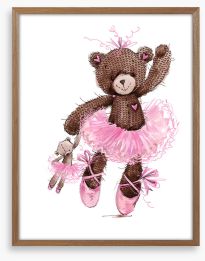 Teddy in a tutu 1 Framed Art Print 384859354