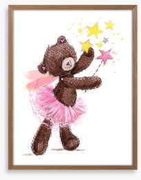 Teddy in a tutu 2 Framed Art Print 384859452