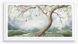 The blossom tree Framed Art Print 389626202