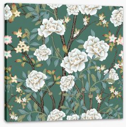 Floral Stretched Canvas 390391063