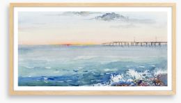 Sunrise seascape Framed Art Print 39047533