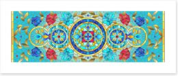 Stained Glass Art Print 390558036