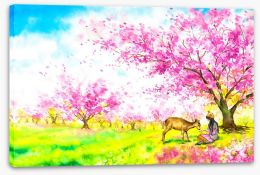 Spring Stretched Canvas 391786094