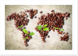 A world of coffee Art Print 39249889