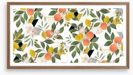 Oranges and lemons Framed Art Print 393048608