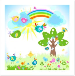 Rainbows Art Print 39428394