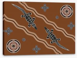 Aboriginal Art Stretched Canvas 39481301