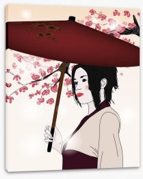 The young geisha Stretched Canvas 39482740