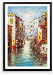 Streets of Venice Framed Art Print 398712924