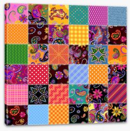 Patchwork Stretched Canvas 399033915