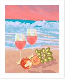 Beach House Art Print 399947887