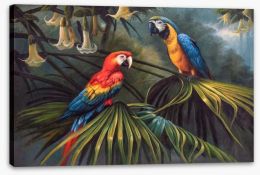 Jungle dream parrots Stretched Canvas 400208258