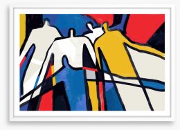 Mondrian men I Framed Art Print 401104518