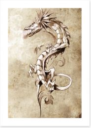 Dragons Art Print 40155658