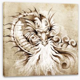 Dragons Stretched Canvas 40156472