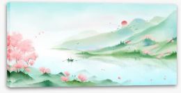 Japanese Art Stretched Canvas 402951079