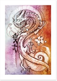 Dragons Art Print 40333741