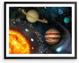 The solar system Framed Art Print 40477557