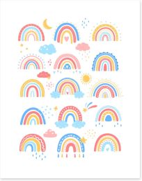 Rainbows Art Print 404933949