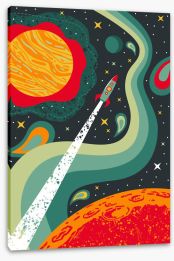 Rockets and Robots Stretched Canvas 405123570