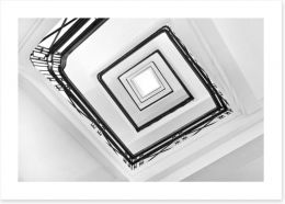 Deco stairwell Art Print 40552033