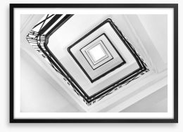 Deco stairwell Framed Art Print 40552033