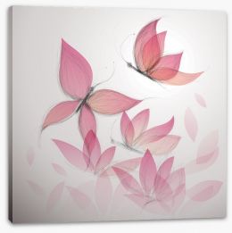 Butterfly flowers Stretched Canvas 40570528
