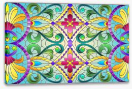 Stained Glass Stretched Canvas 406626967