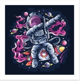 Rockets and Robots Art Print 406747816