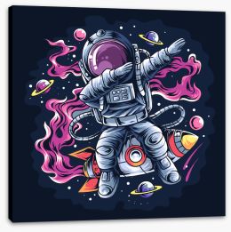 Rockets and Robots Stretched Canvas 406747816