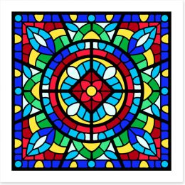 Stained Glass Art Print 408258418