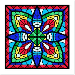 Stained Glass Art Print 408258453