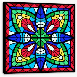 Stained Glass Stretched Canvas 408258453