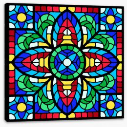 Stained Glass Stretched Canvas 408258478