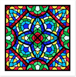 Stained Glass Art Print 408258522