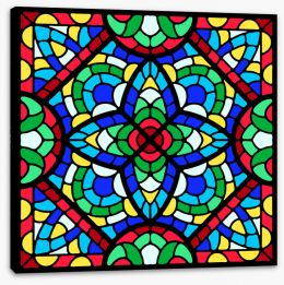 Stained Glass Stretched Canvas 408258522