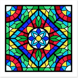 Stained Glass Art Print 408258540