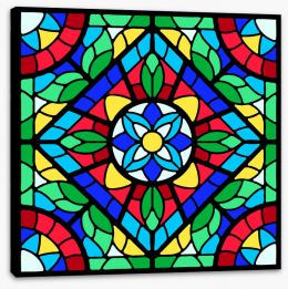 Stained Glass Stretched Canvas 408258540