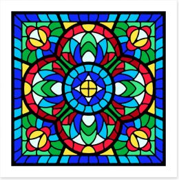 Stained Glass Art Print 408258574