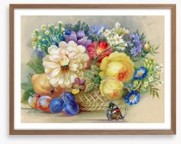 The flower basket Framed Art Print 40854763