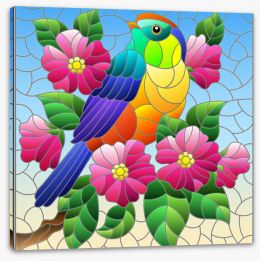 Stained Glass Stretched Canvas 409170303