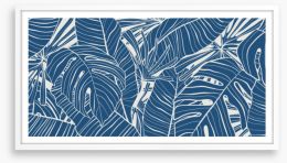 Banana leaf blues Framed Art Print 410095224