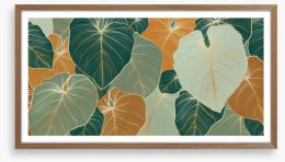 Autumn jungle Framed Art Print 410095583