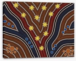Aboriginal Art Stretched Canvas 41060783